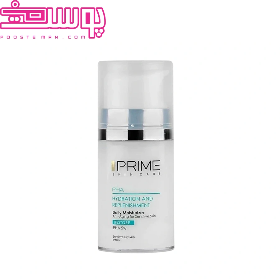 کرم بازسازی کننده و آبرسان صورت 5% PHA پرایم 50 میلی لیتر