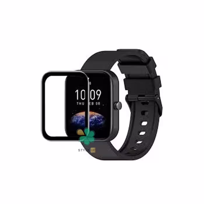 محافظ صفحه گلس دور ژله ای ساعت Amazfit Bip 3