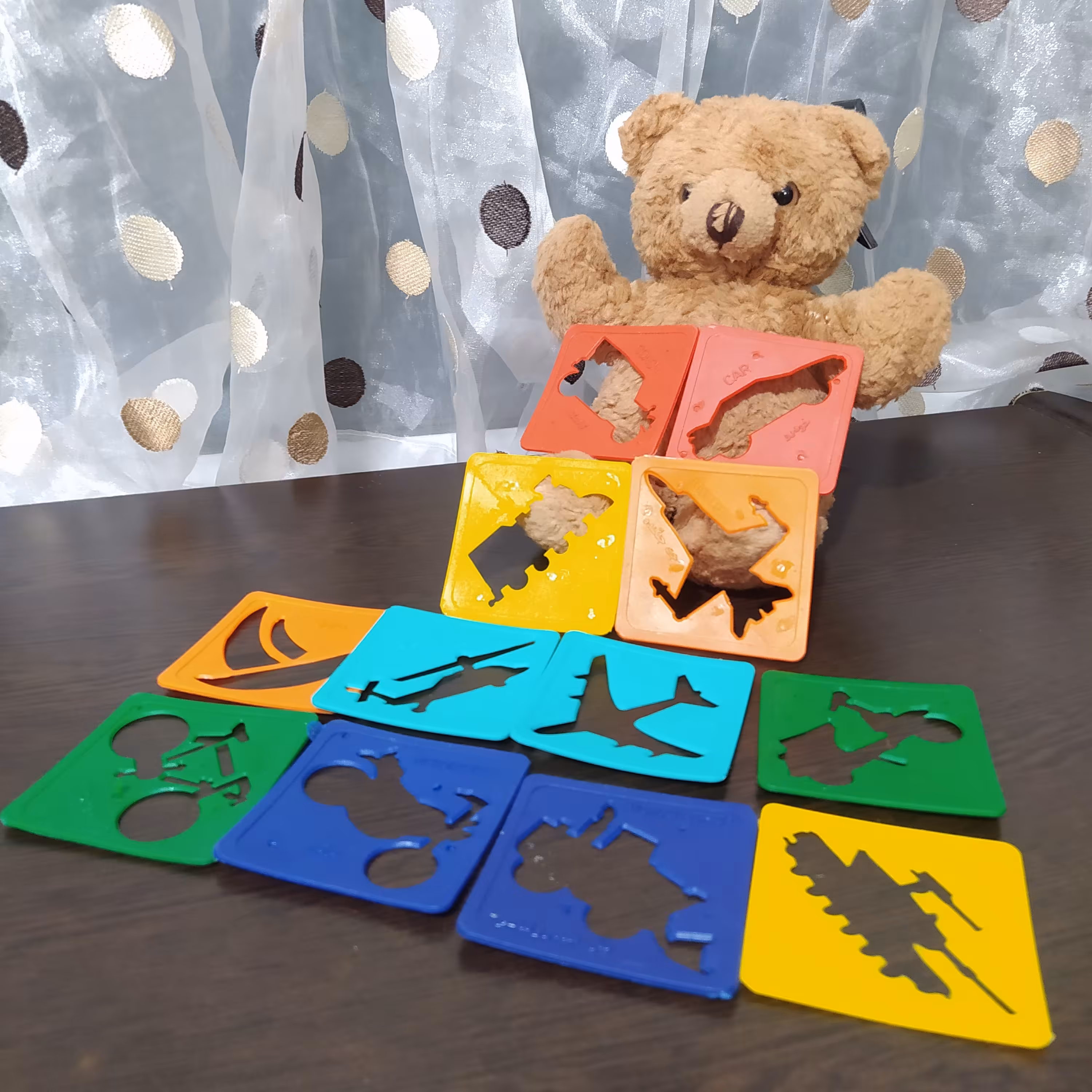 شابلون وسایل نقلیه مجموعه12عددی