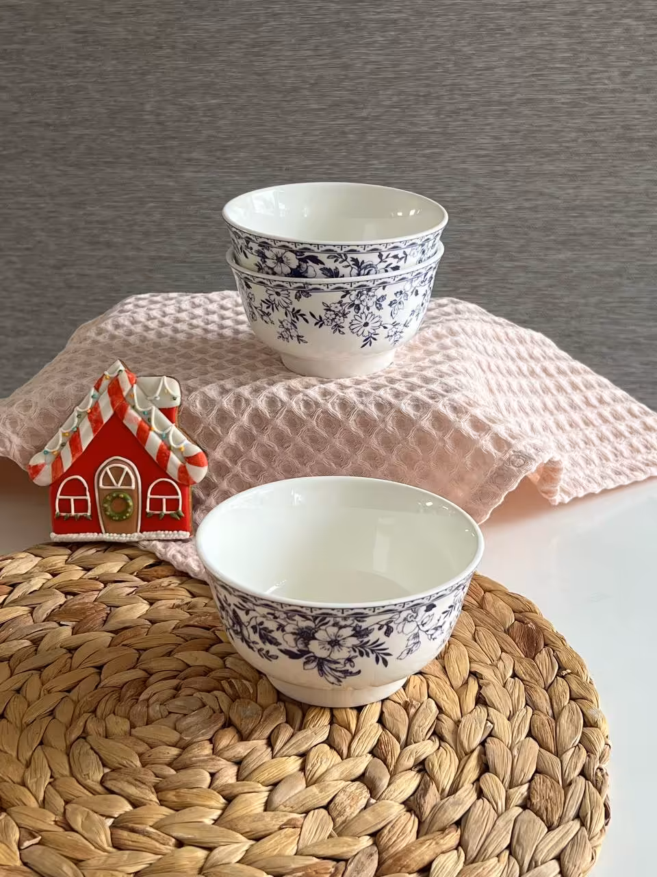 کاسه سوپ خوری طرح سنتی گل آبی