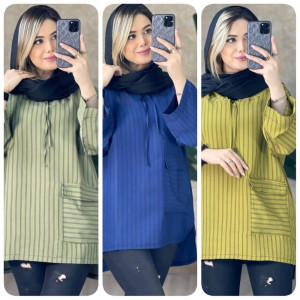 مانتو اسپرت زنانه نخی مدل نازیلا