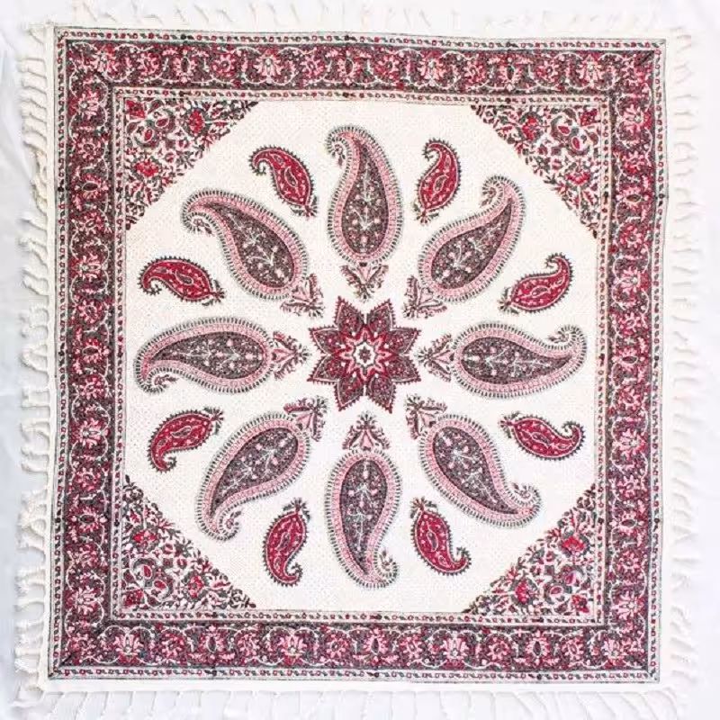 رومیزی قلمکار مدل QLOSO2 طرح پته لپی