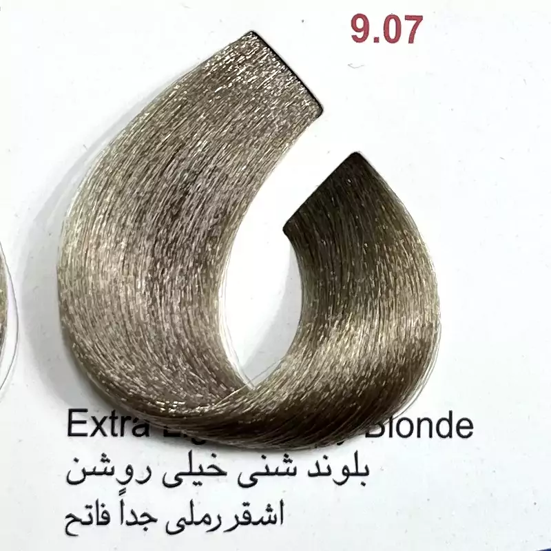 بلوند شنی خیلی روشن 907 ،رنگ مو کم آمونیاک پیلون ویک عدد اکسیدان | amazonchi