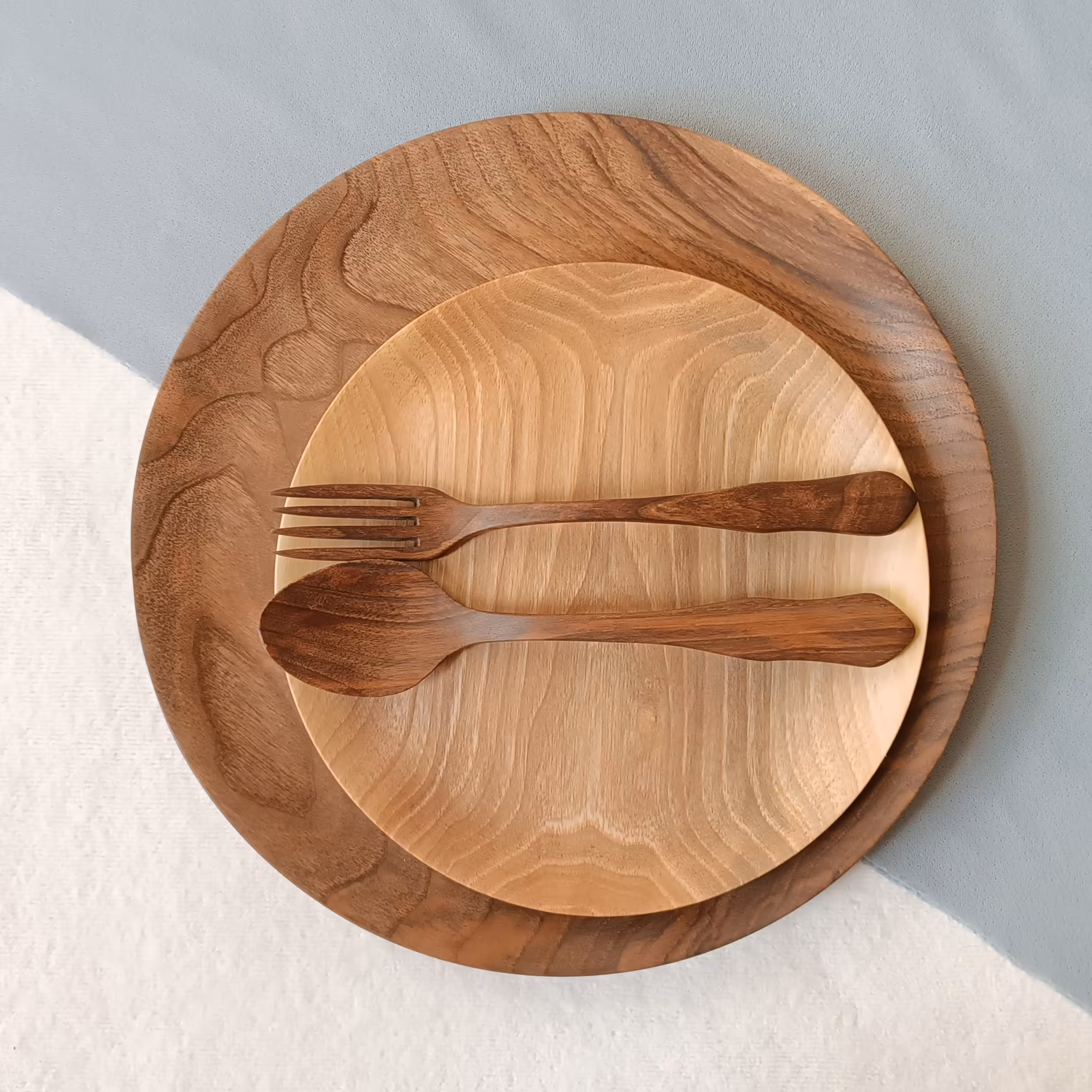 قاشق و چنگال چوبی(پس کرایه)