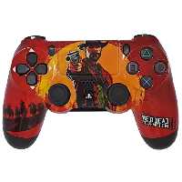 دسته بازی DualShock4 مخصوص پلی استیشن 4 طرح RED DEAD