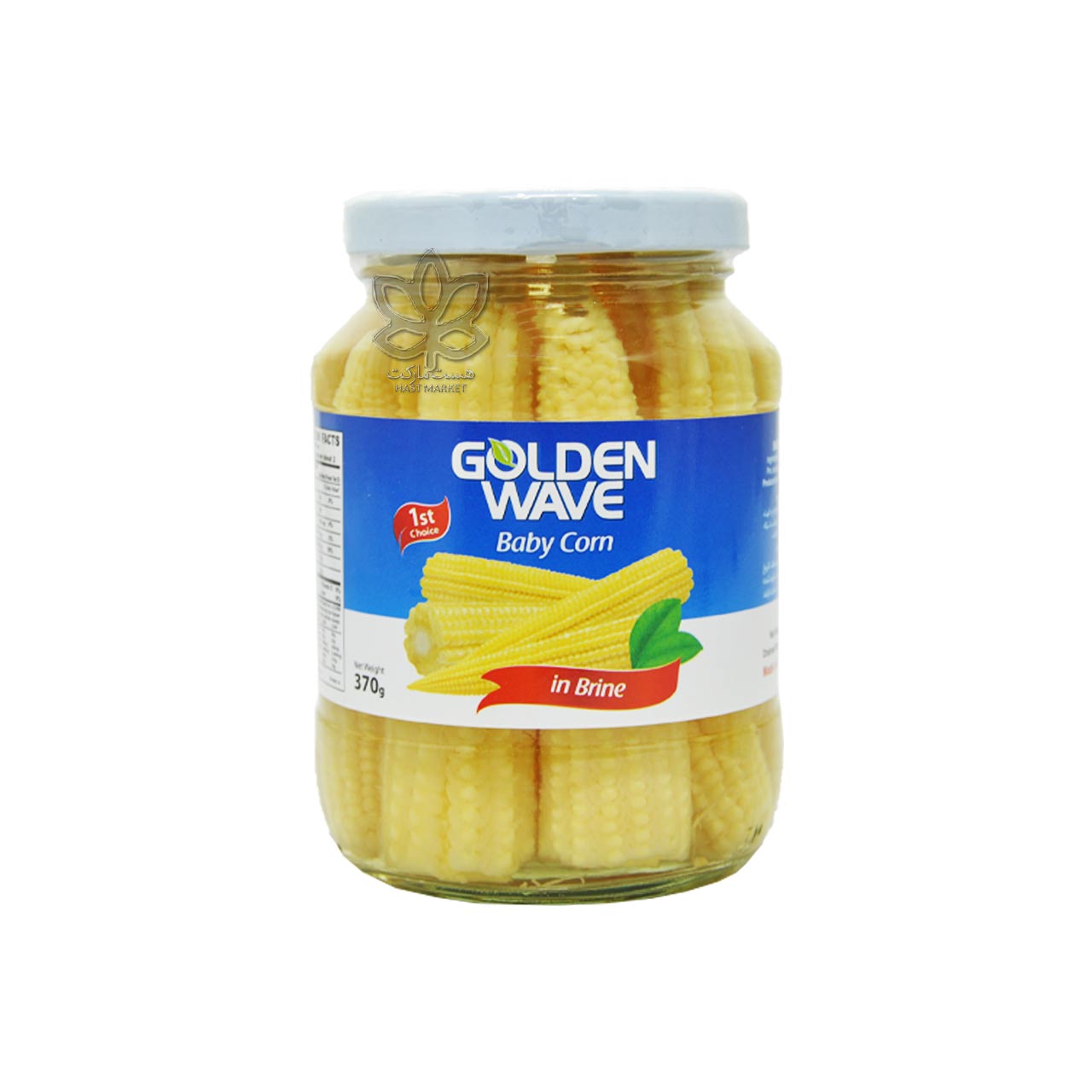 بیبی کورن در آب نمک 370 گرم گلدن ویو - golden wave