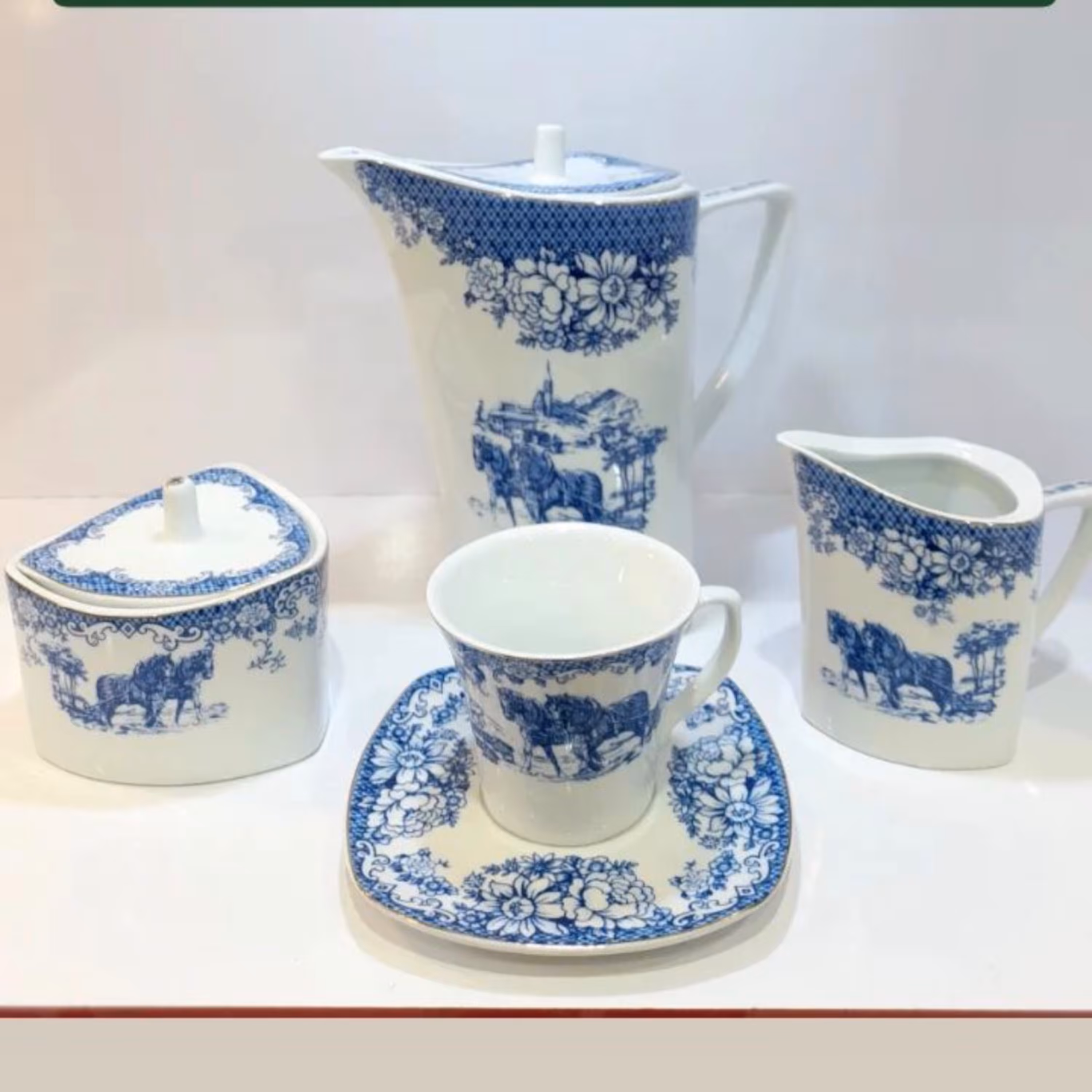 چای خوری قلم ابی طرح (پسکرایه)