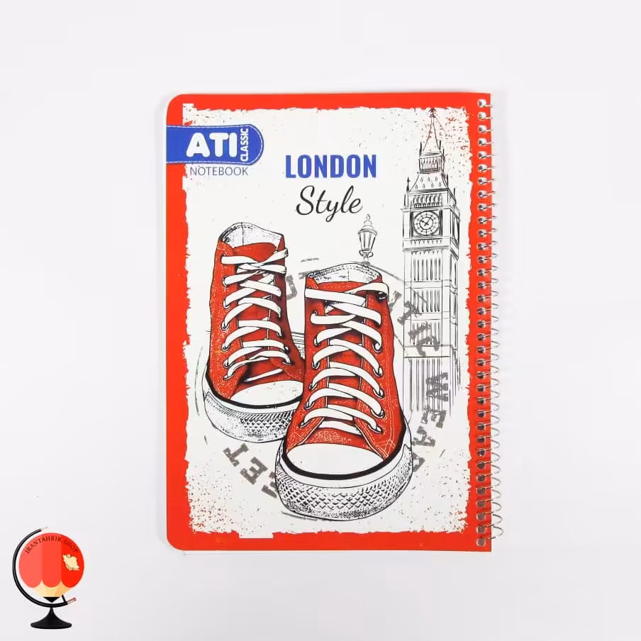 دفتر مشق 80 برگ سیمی طرح ال استار آتی