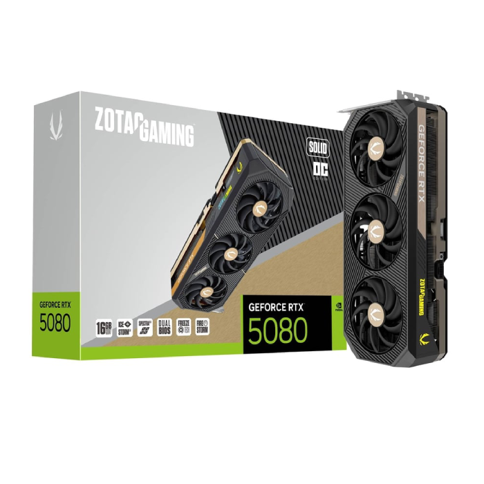 کارت گرافیک زوتک مدل GeForce RTX 5080 SOLID OC 16GB