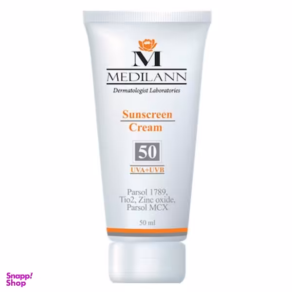 کرم ضد آفتاب رنگی مدیلن (Medilan) SPF50 حجم 50 میلی‌‌ لیتر