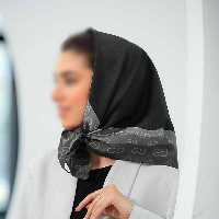 مینی اسکارف (باندانا) طرح  گوچی رنگ مشکی طوسی ارسال رایگان 