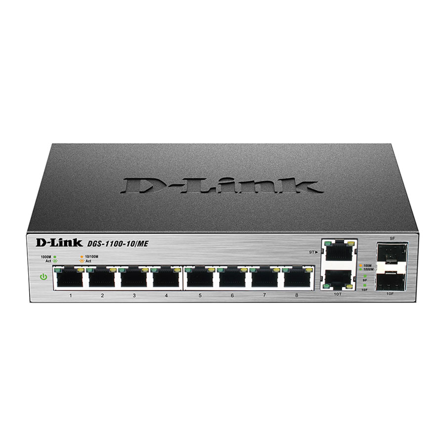 قیمت و خرید سوییچ 10 پورت مدیریتی و دسکتاپ دی لینک مدل DGS-1100-10/ME | یاس ارتباط