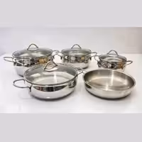 سرویس قابلمه کرکماز 9 پارچه مدل Astra1800 درب پیرکس