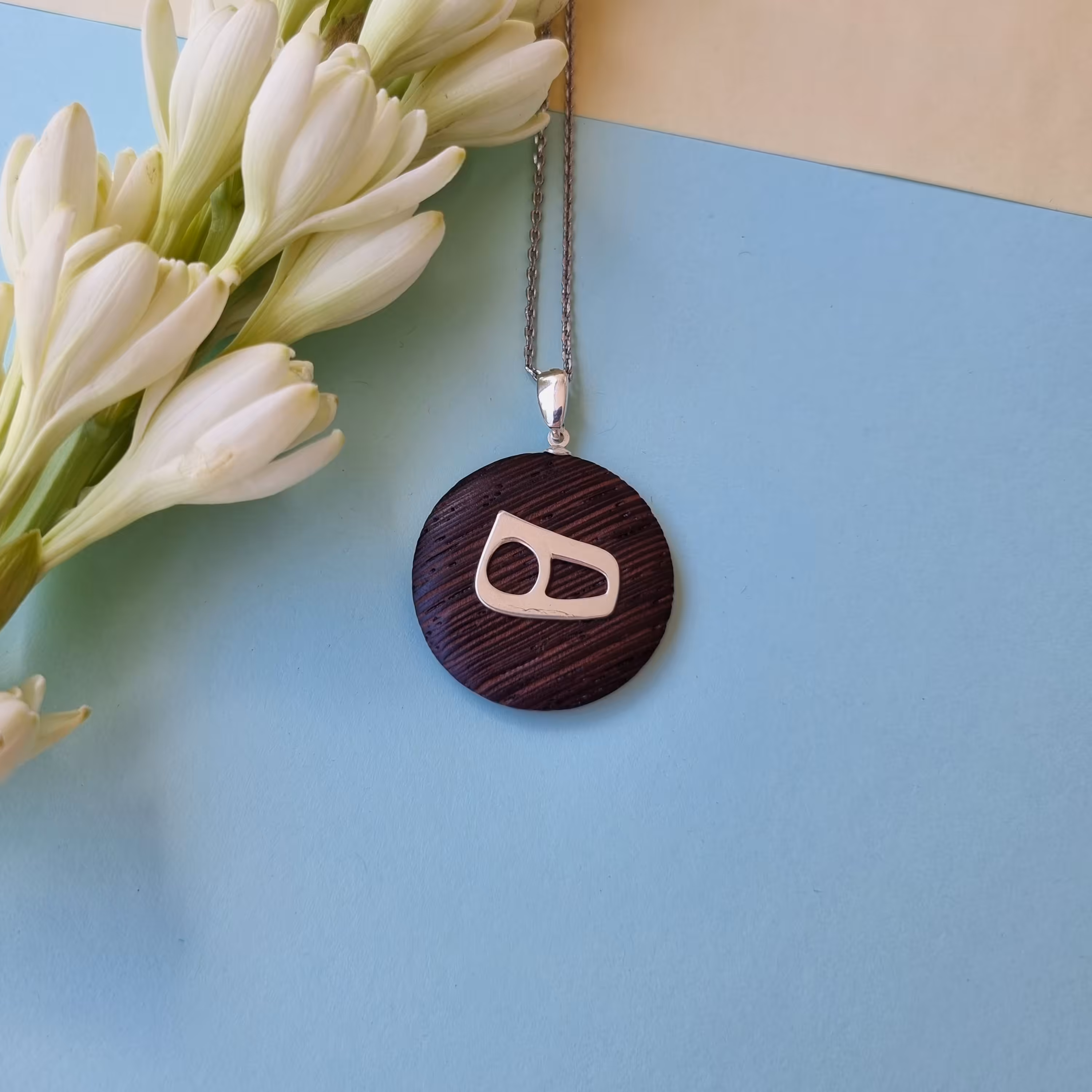 زیورآلات نقره گردنبند دست ساز  دخترانه مدل ه