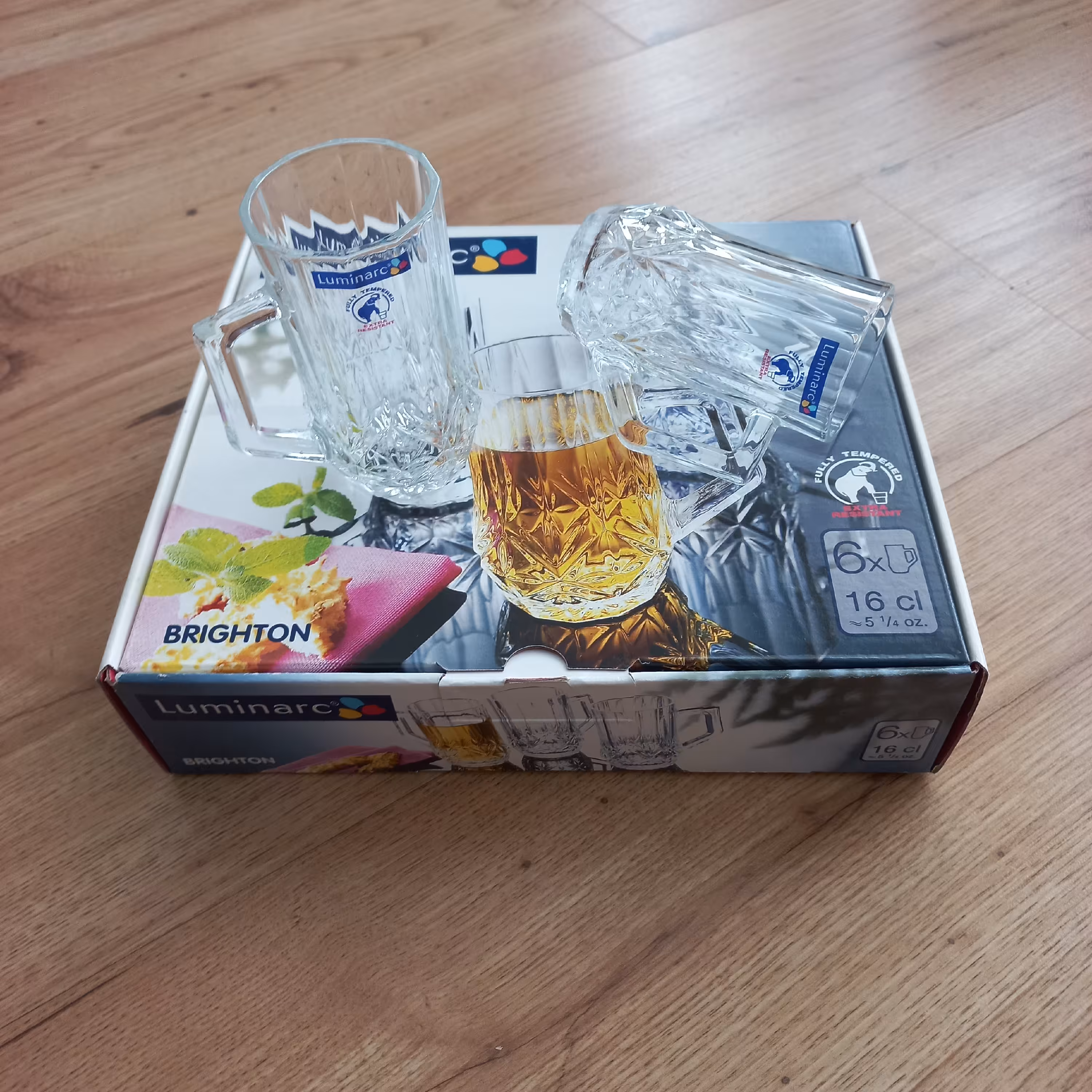 کد LU04 ماگ دسته دار لومینارک Luminarc مدل برایتون Brighton ( سرد و گرم ) بسته 6 عددی