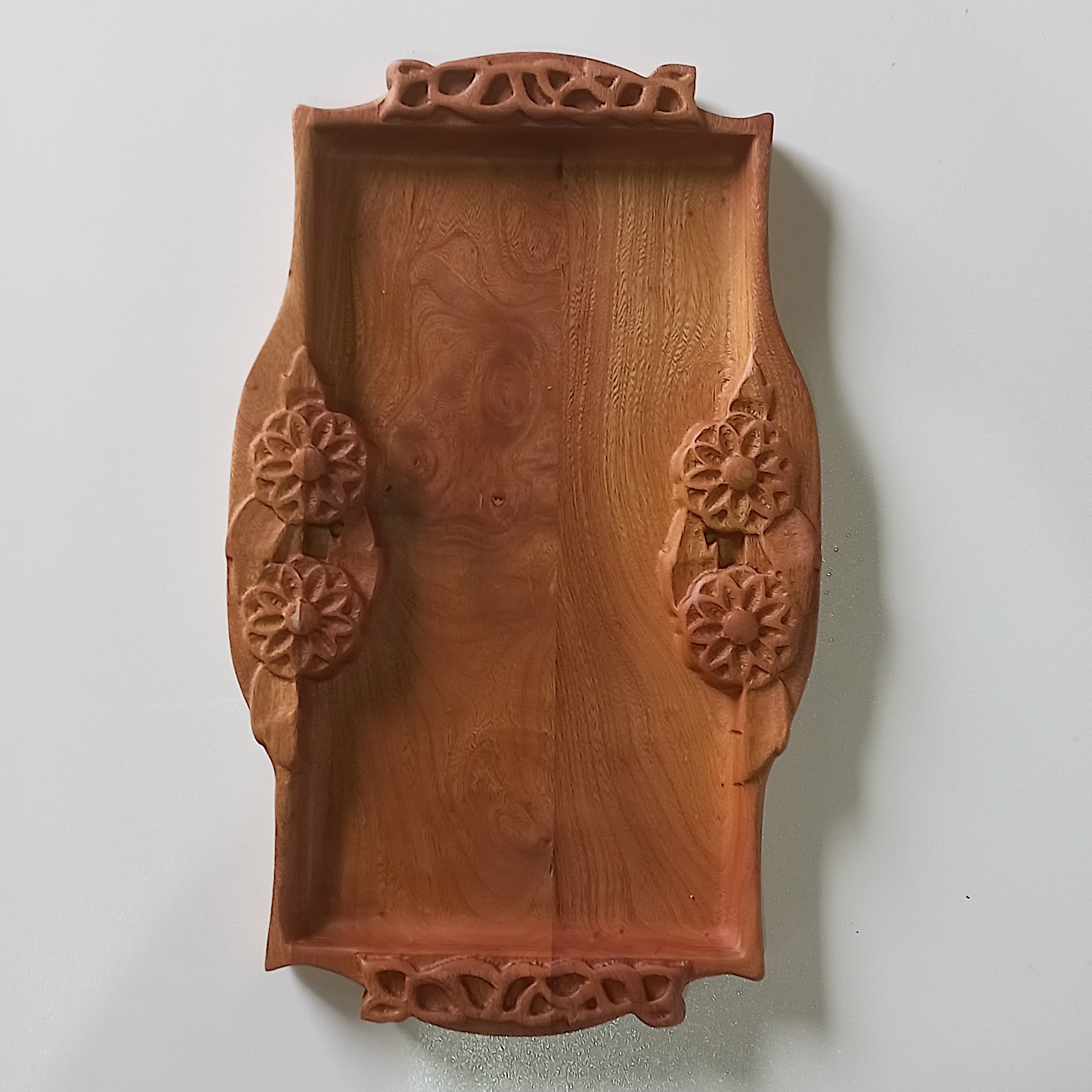 سینی گلدار چوب جنگلی
