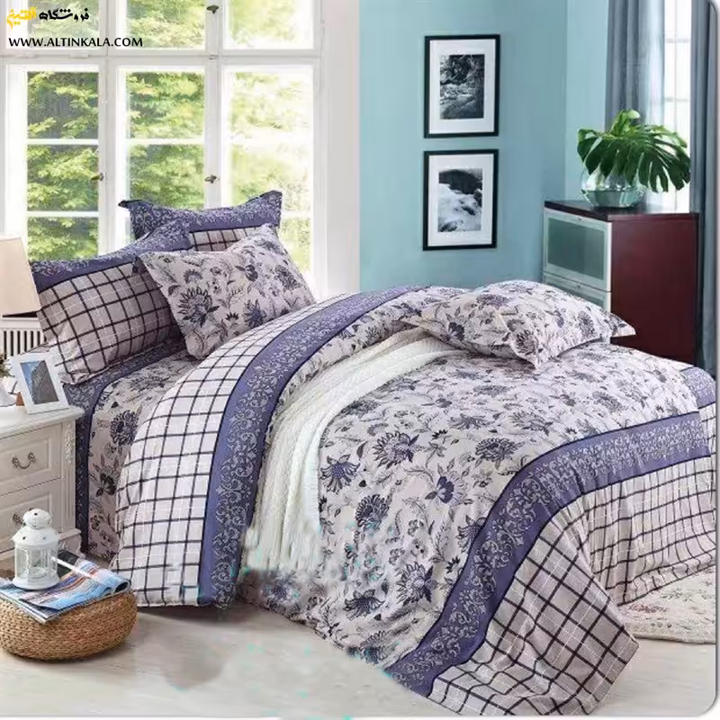 روتختی دونفره تمام پنبه ترک 11 تکه تانیش کد 649