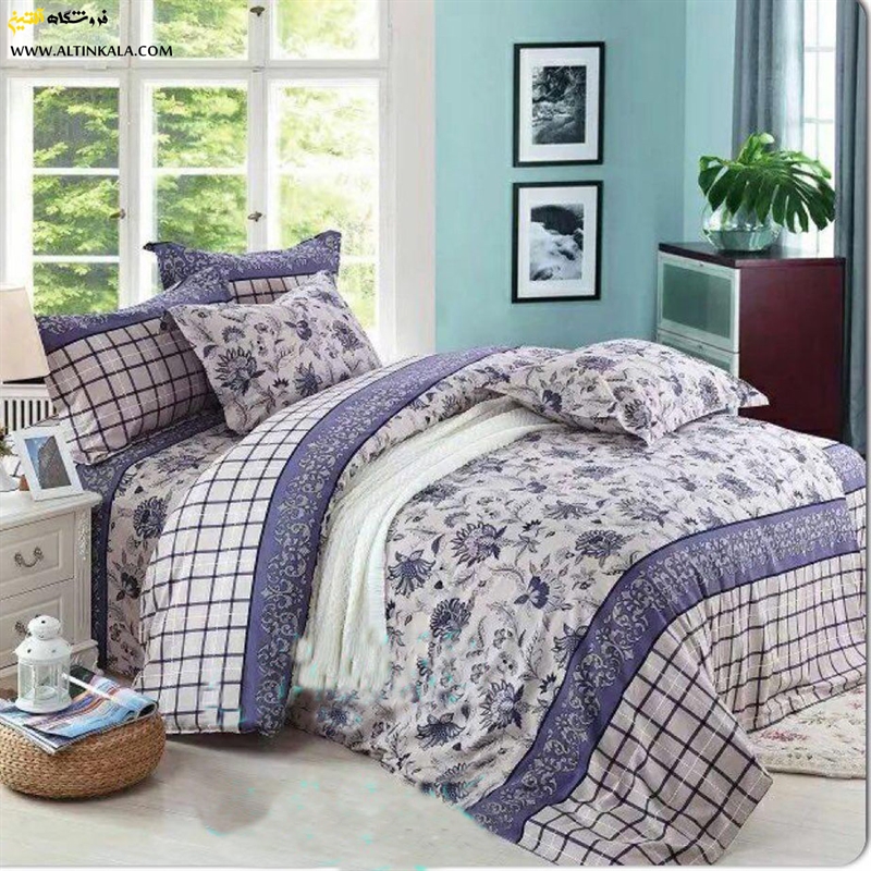 روتختی دونفره تمام پنبه ترک 11 تکه تانیش کد 649