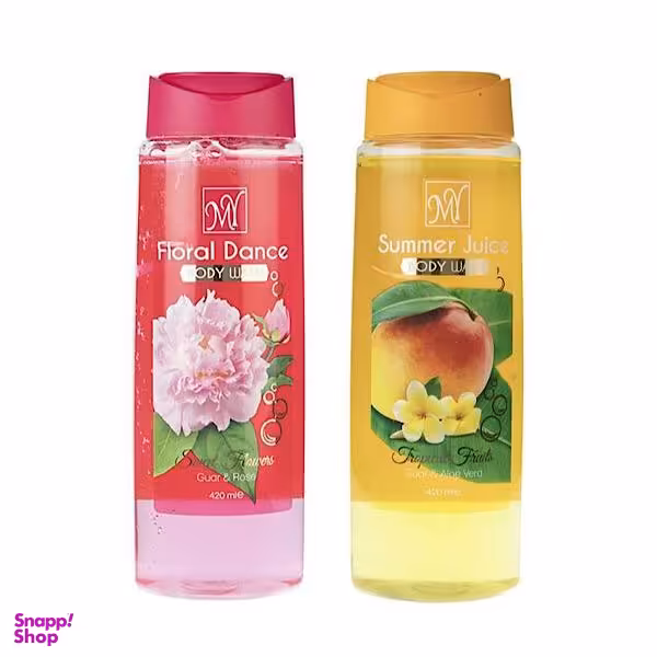 شامپو بدن مای (My) مدل Floral Dance و Summer Juice حجم 420 میلی‌لیتر