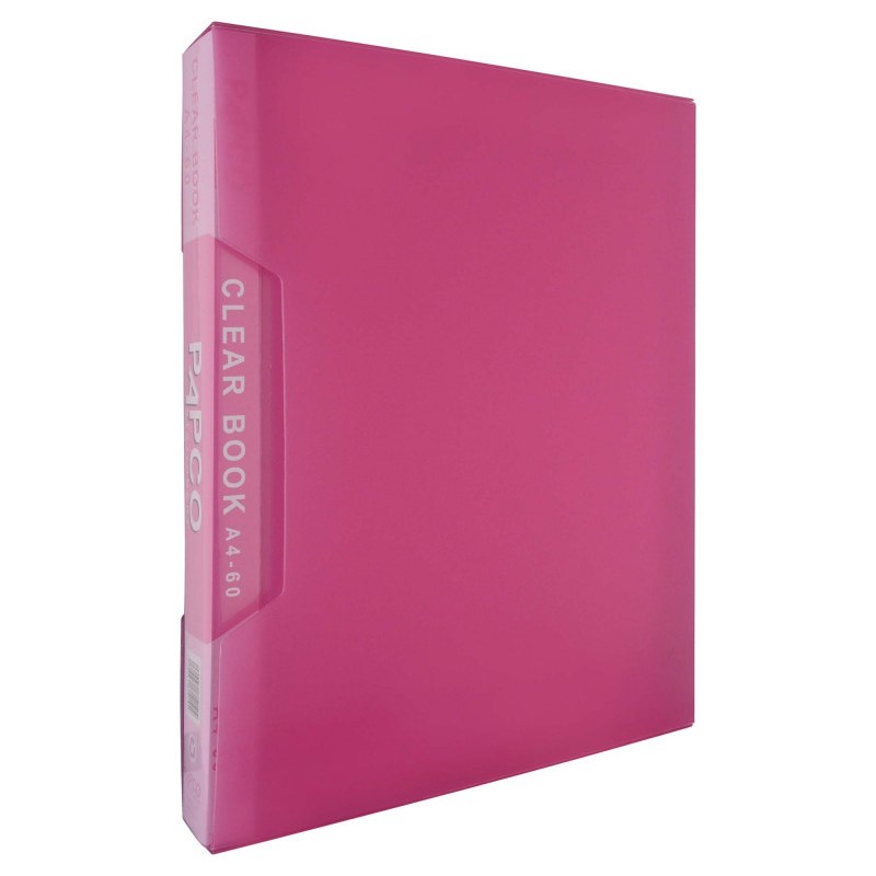 کلیربوک پاپکو - 60 برگ - قابدار - همراه با 60 برگ کاغذ خط دار پاپکو - پوشه آلبومی پاپکو - کلربوک پاپکو