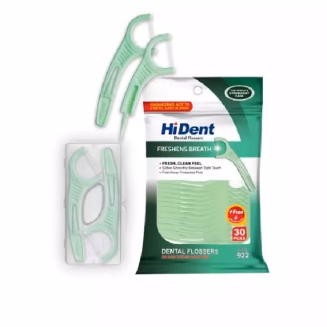 نخ دندان دسته دار های دنت-دارای اسانس مجاز نعنا-استفاده آسان-پاکسازی تمام دندان ها حتی دندان های ارتودنسی 