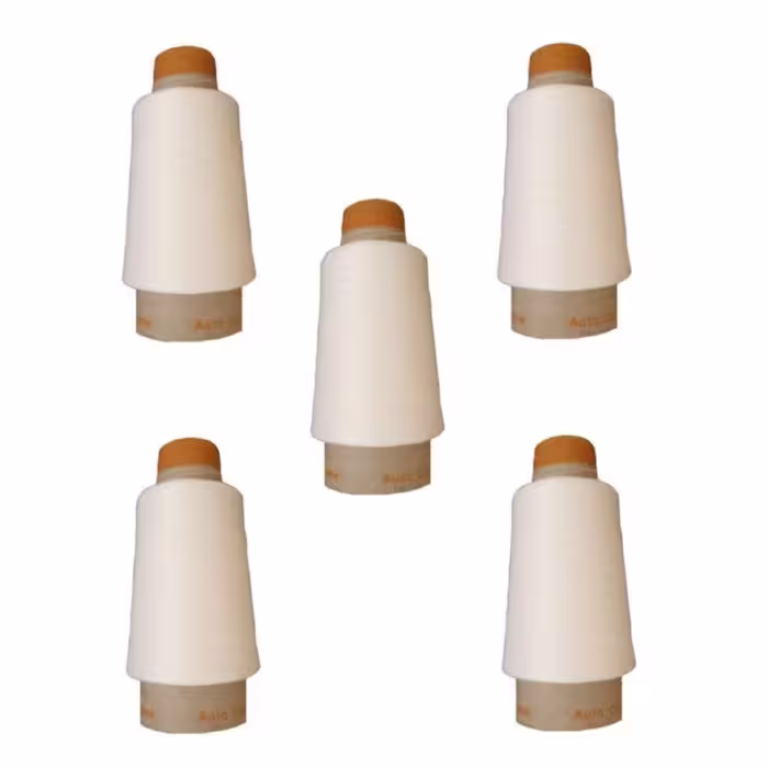 دوک نخ سردوز 100 گرمی سفید (نخ ترویرا) (نخ استرچ)(5 عددی)