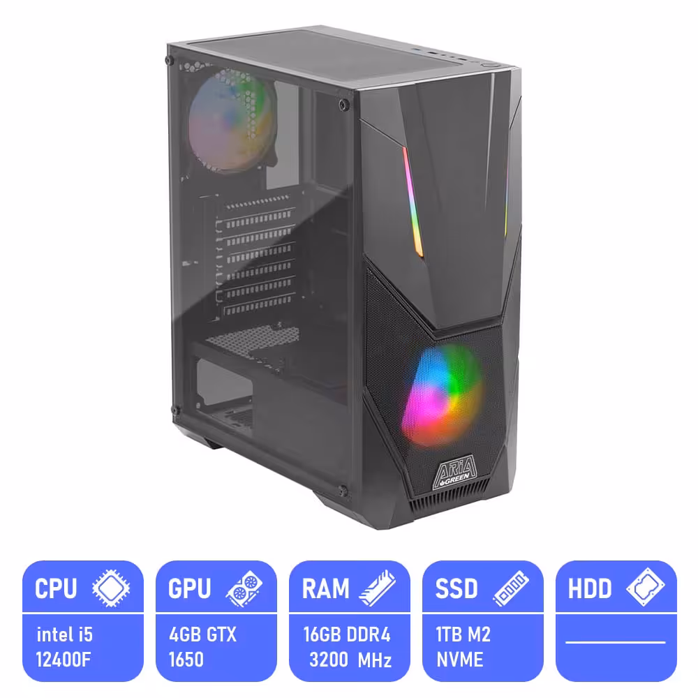 کامپیوتر آماده مدل i5-16GB-1TB-4GB PA125B6B-C