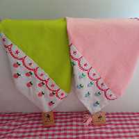 دستمال آشپزخانه گلدوزی شده...روی پارچه تترون گلدوزی شده