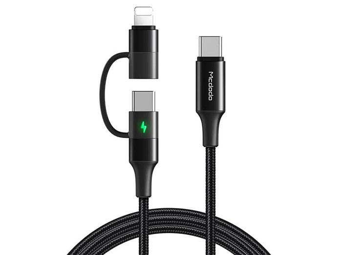 کابل دو سر سریع مک دودو Mcdodo CA-712 2 in 1 Cable 1.2m