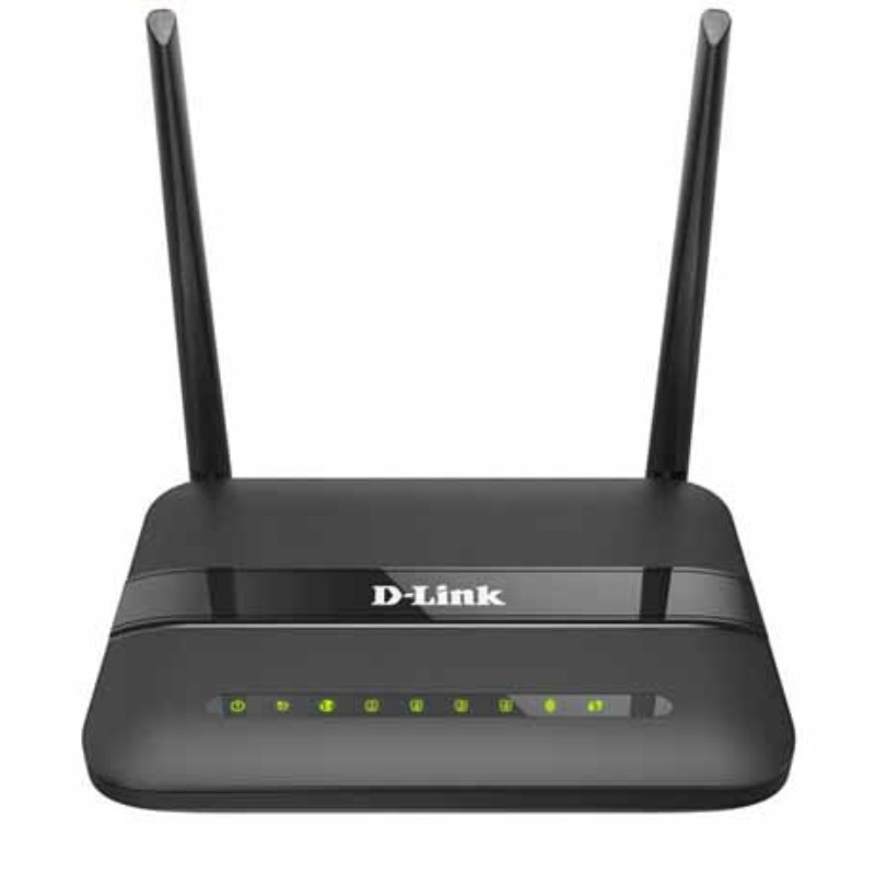 مودم روتر  ADSL2PLUS  با استاندارد بی سیم N300  مدل DSL-124