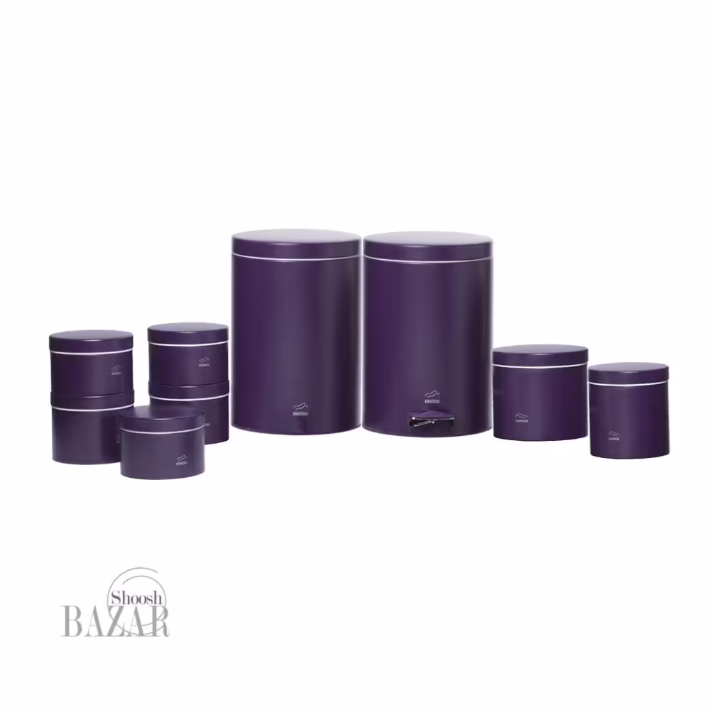 سرویس جهیزیه 10 پارچه فلزی بنفش مات بهازکالا 16290025