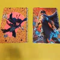 دفتر 80برگ سیمی طرح ایلیا جلد مقوای ضخیم کاغذ داخل 70گرم