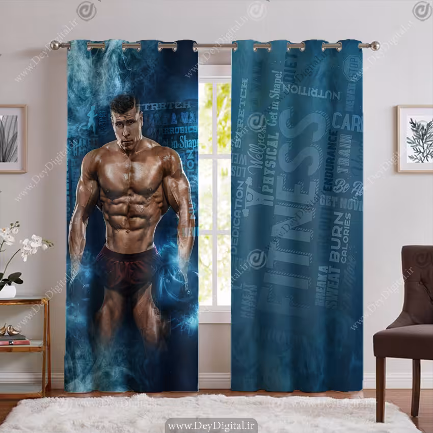 پرده پانچ طرح بدنساز PK-6164