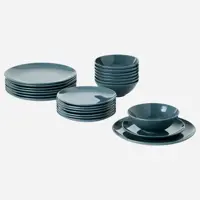 سرویس غذاخوری 24 پارچه سرامیکی ایکیا IKEA-FÄRGKLAR