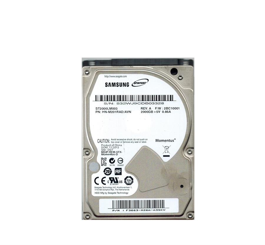 هارد دیسک لپ تاپ سامسونگ با ظرفیت 2 ترابایت