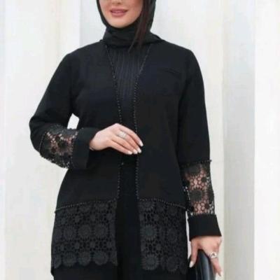 مانتو مجلسی کرپ مدل مانتو گیپور مجلسی