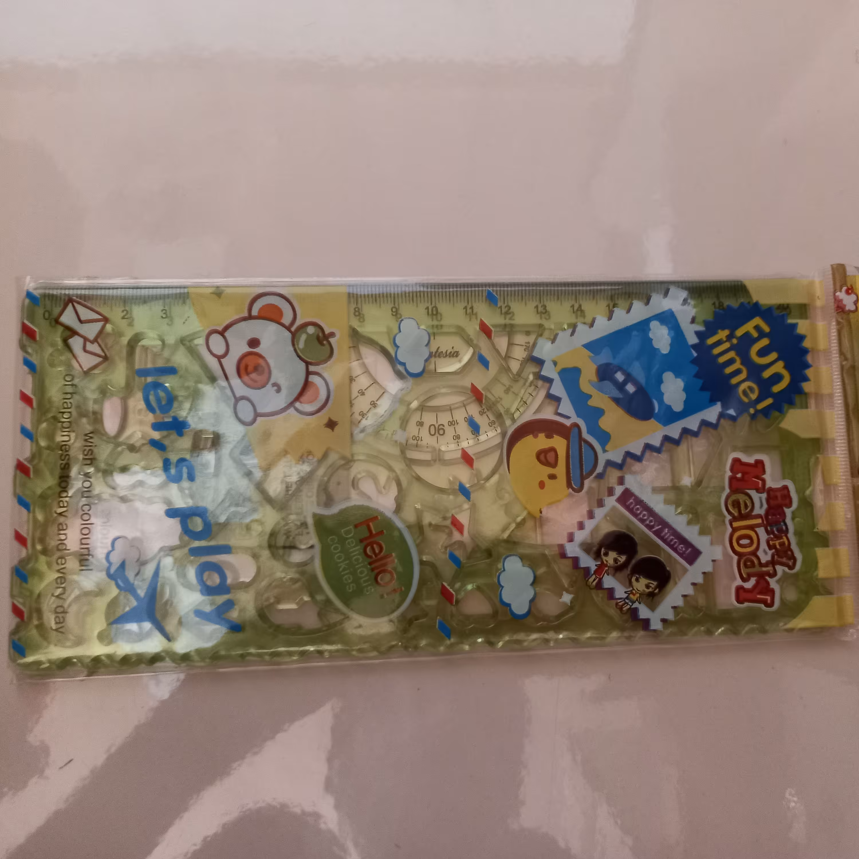 2عدد خط کش شابلونی