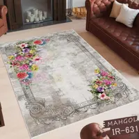 فرشینه مخمل6متری کد631 استوپ دار روحا(ماهگل)