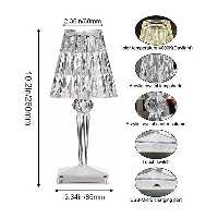 آباژور رومیزی مدل کریستالی