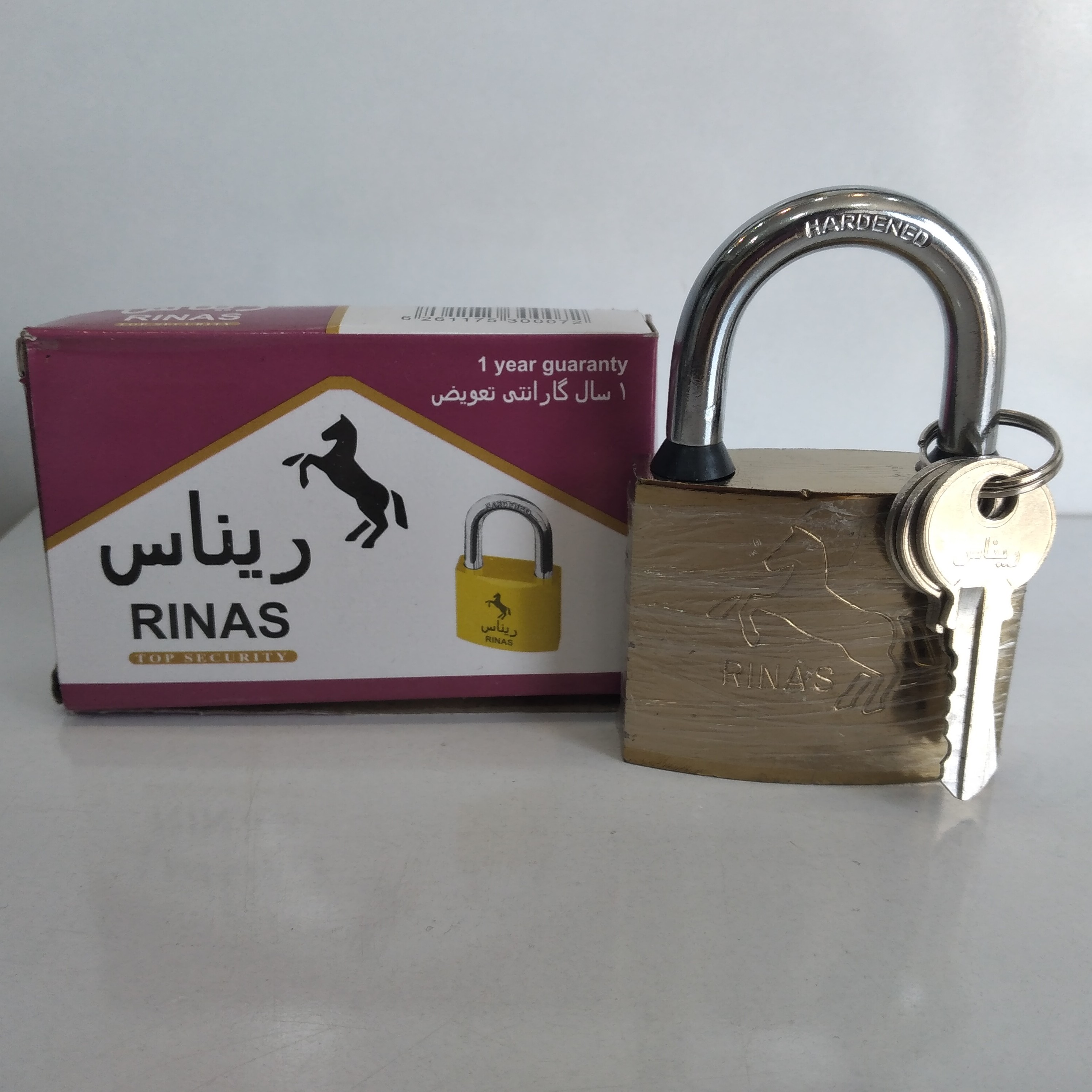 قفل آویز ریناس سایز 63