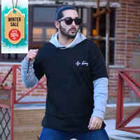 هودی کلاهدار  مردانه BE STRONG (حراجی) 


