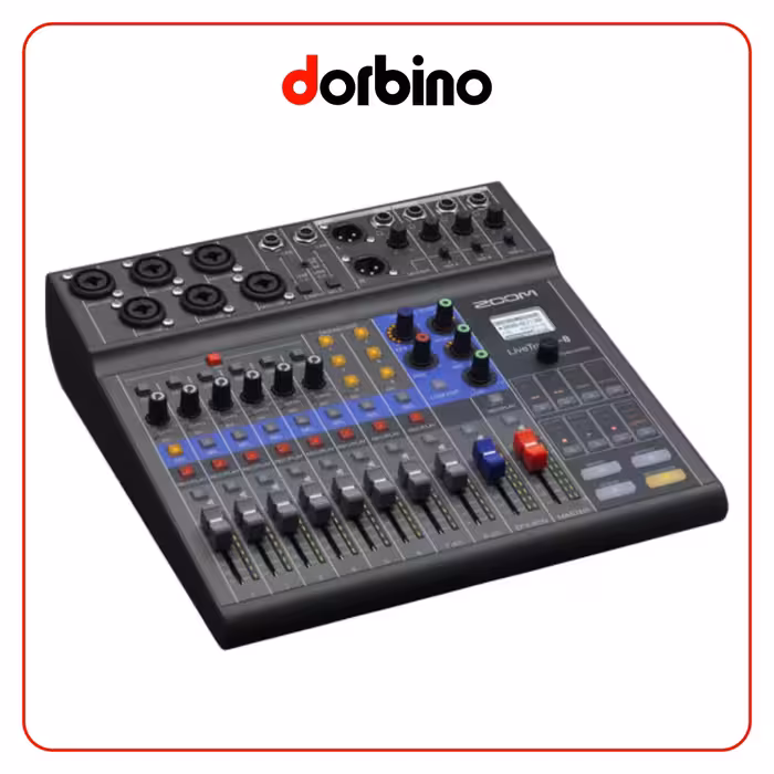 رکوردر میکسر صدا زوم Zoom LiveTrak L-8 Portable 8-Channel Digital Mixer and Multitrack Recorder - فروشگاه دوربین دوربینو