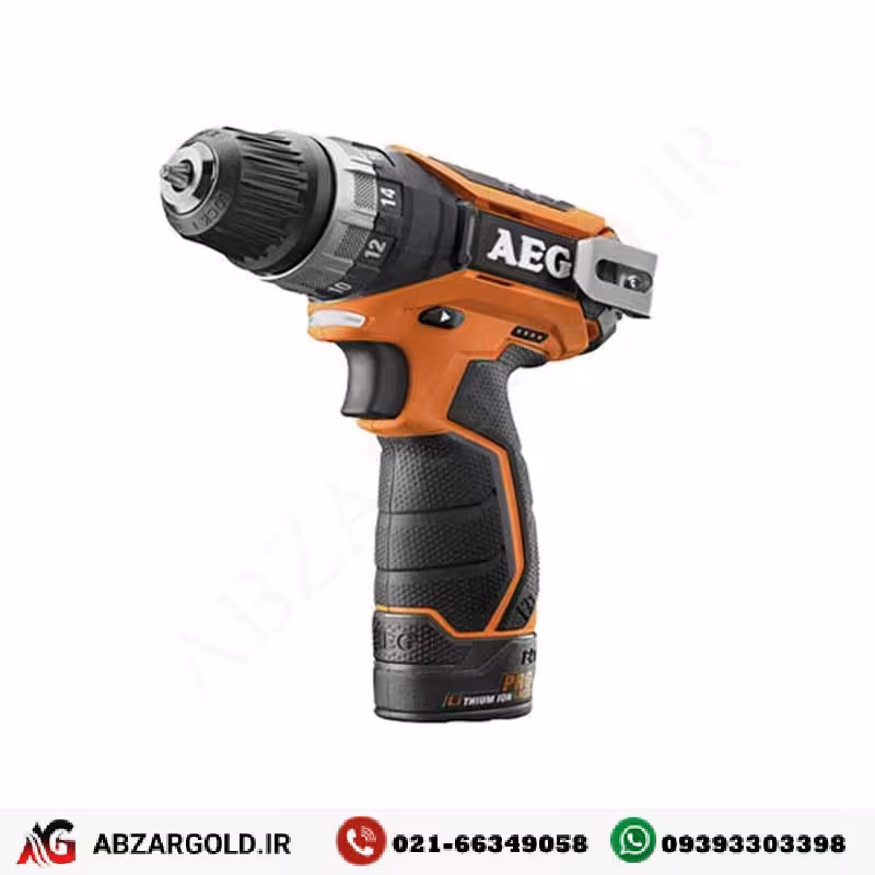 دریل پیچ گوشتی شارژی 12 ولت لیتیوم آاگ مدل BS12C2LI-202B