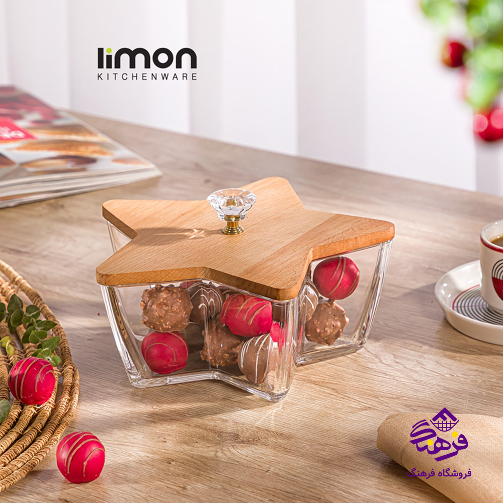 شکلات لیمون ستاره درب چوبی