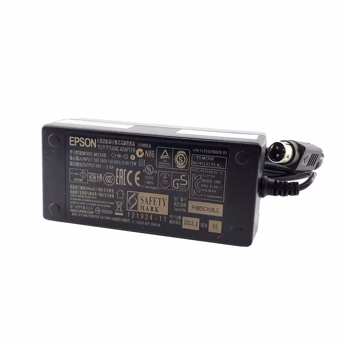 آداپتور پرینتر حرارتی اپسون 24 ولت 3 آمپر