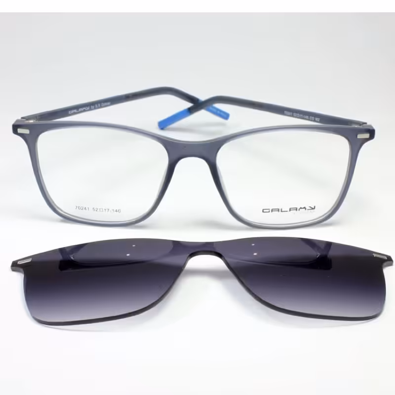 فریم عینک طبی با کاور آفتابی پلاریزه جدید کائوچو 70241