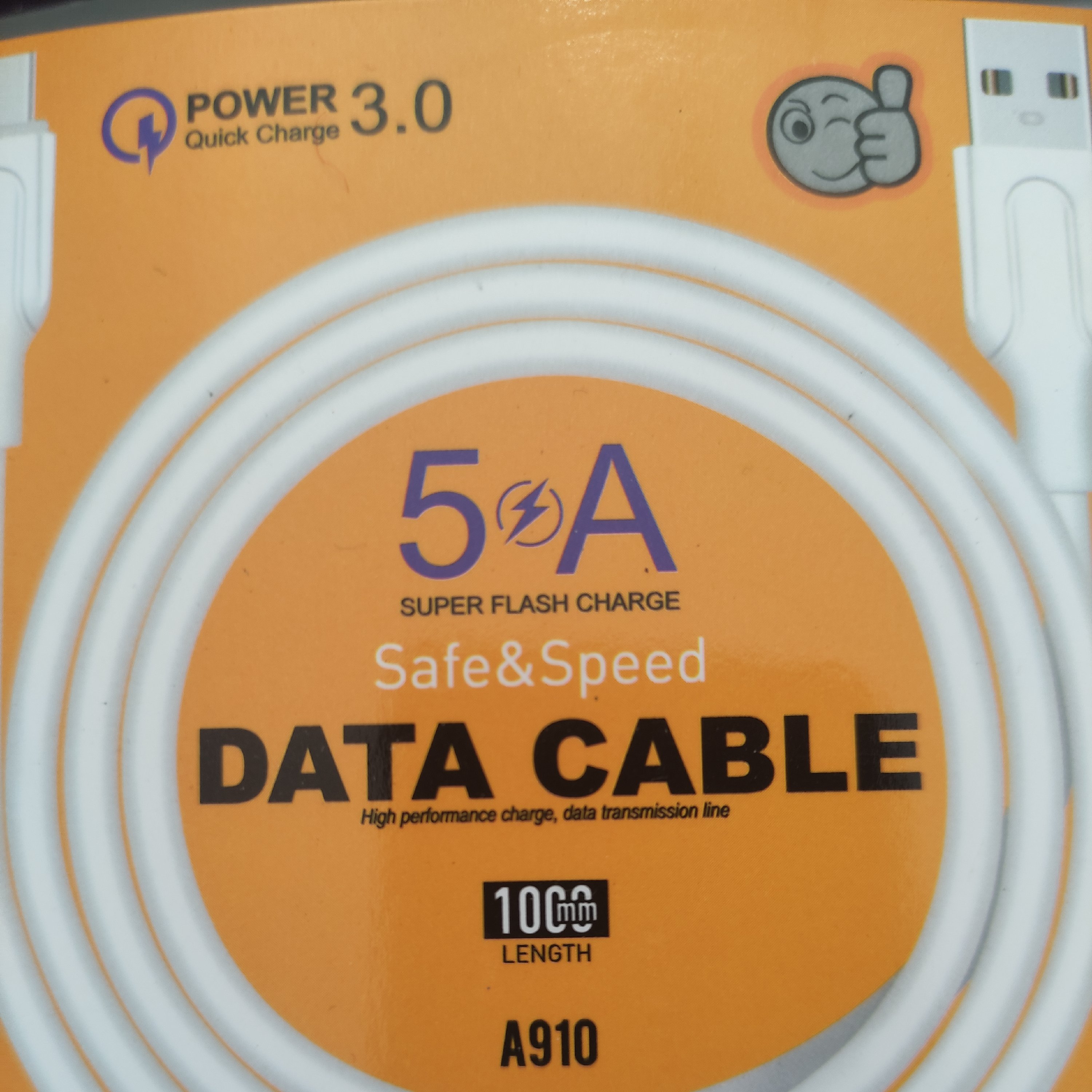 کابل شارژ a910تایپ سی