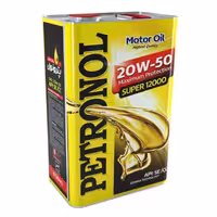 روغن موتور خودرو پترونول سوپر 12000 20W50 فلزی حجم 4 لیتر