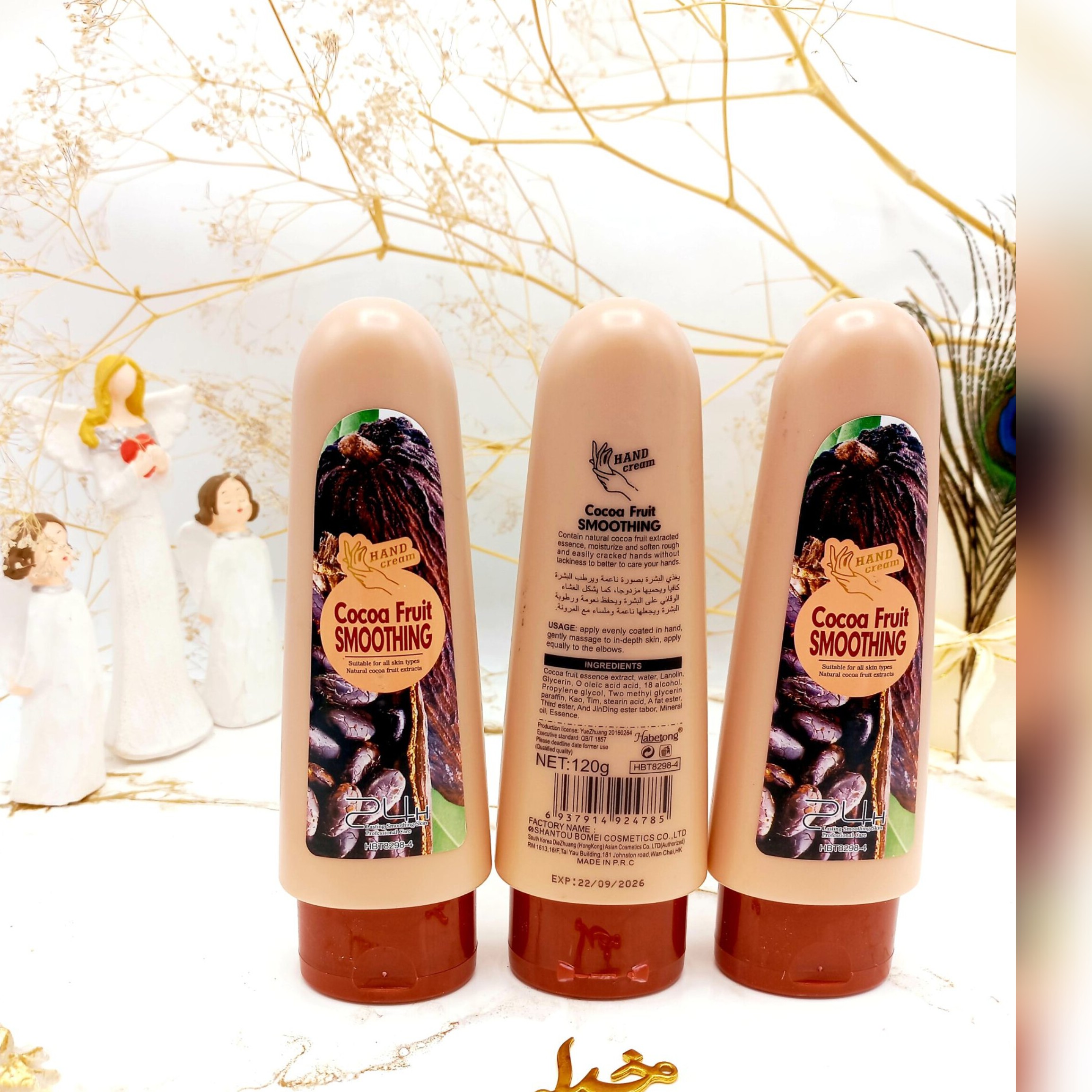 کرم دست مرطوب کننده و مغذی در سه رایحه پرتقال توت فرنگی کاکائو 120 گرمی