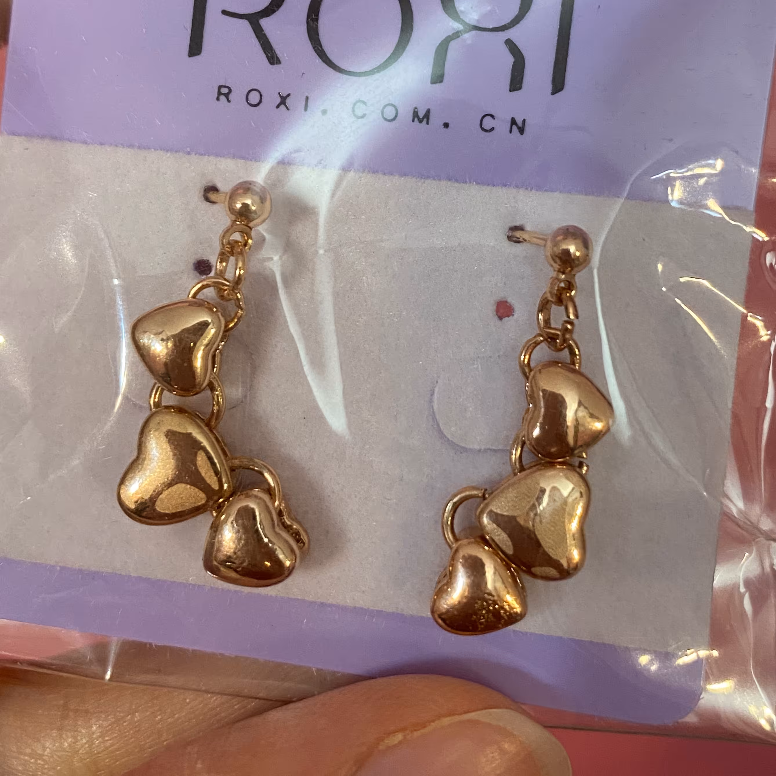 گوشواره آویز قلبی